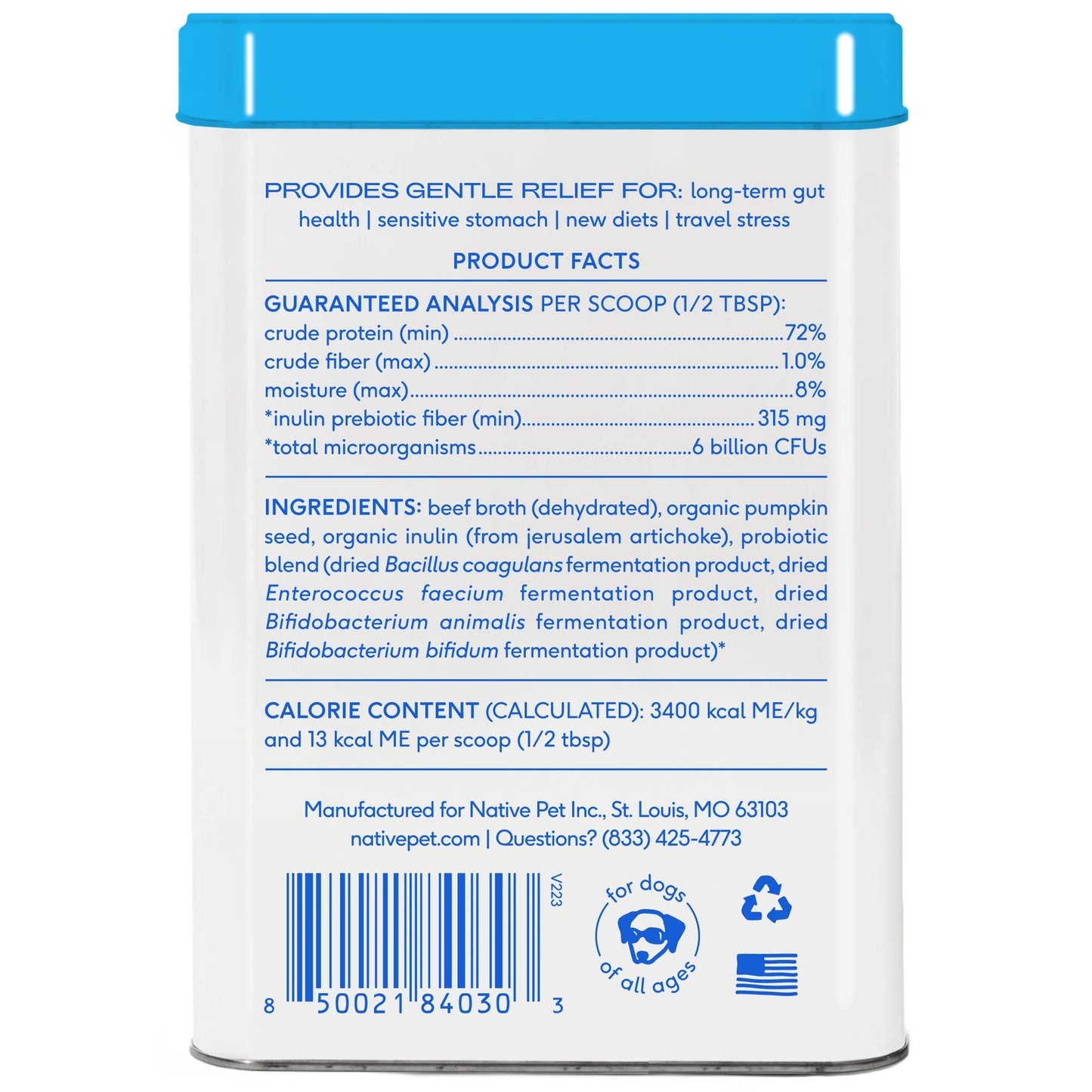 Native Pet - Probiotic Topper for Dogs
