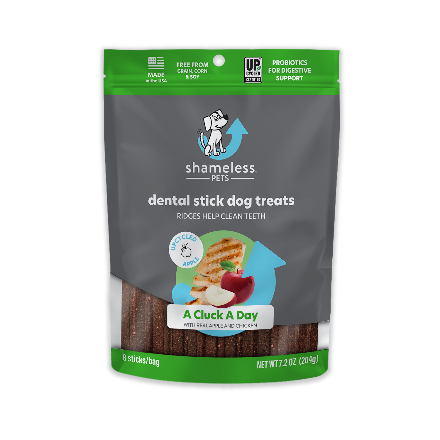 Shameless Pets A Cluck A Day Pre Probiotic Dental Sticks Dog Treats