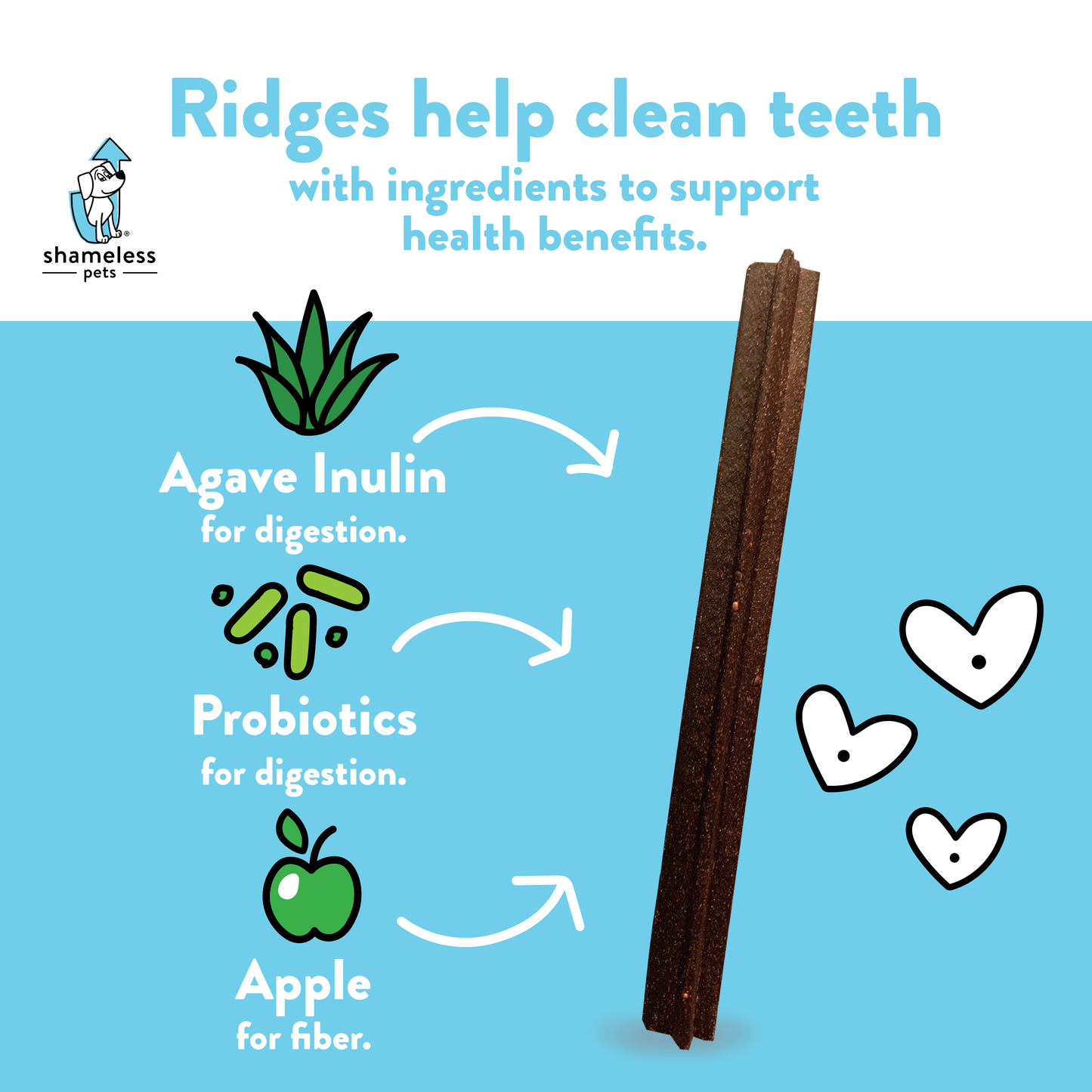 Shameless Pets - A Cluck A Day (Pre/Probiotic) Dental Sticks Dog Treats