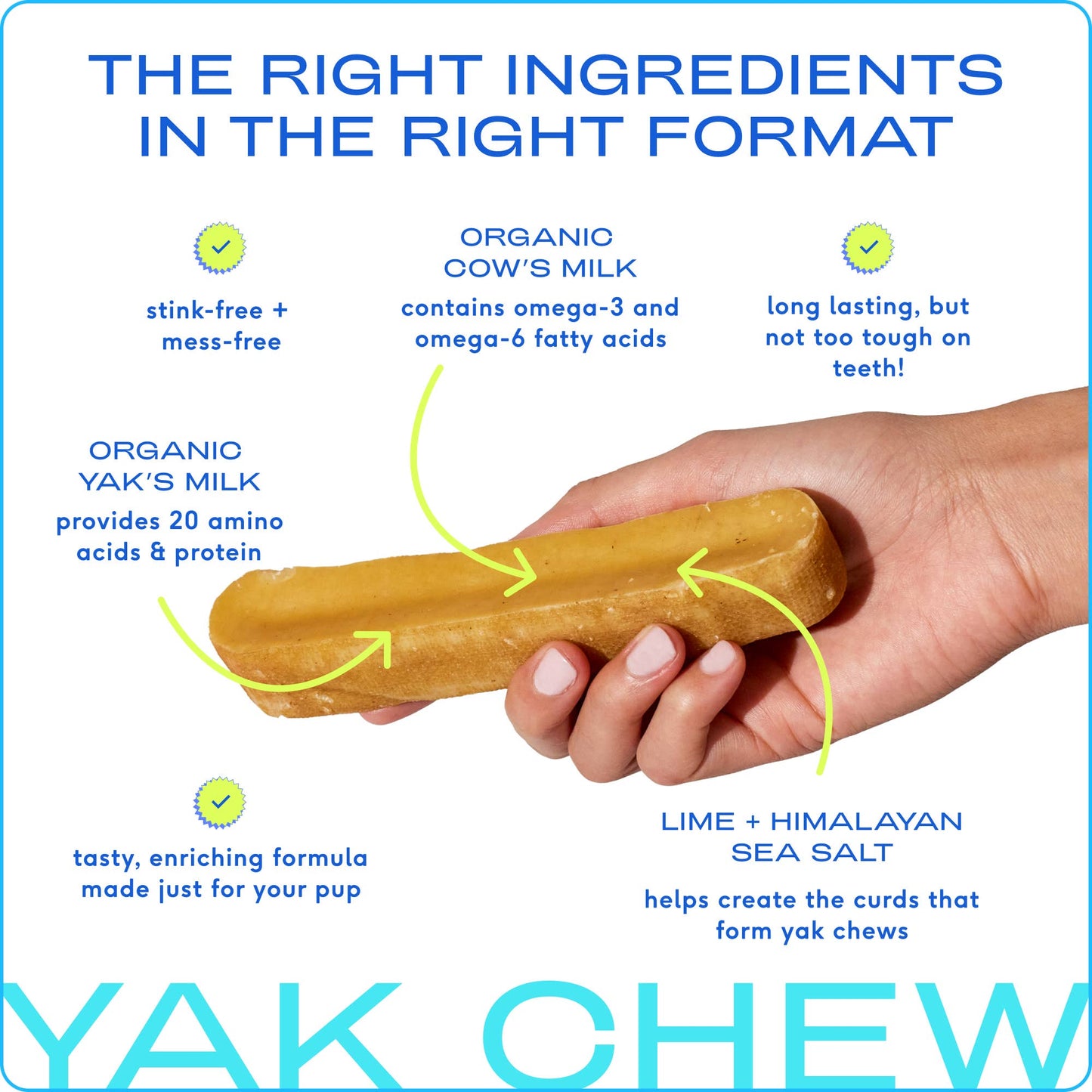 Yak Dental Chews , Himalayan Cheese Dog Treats: XL