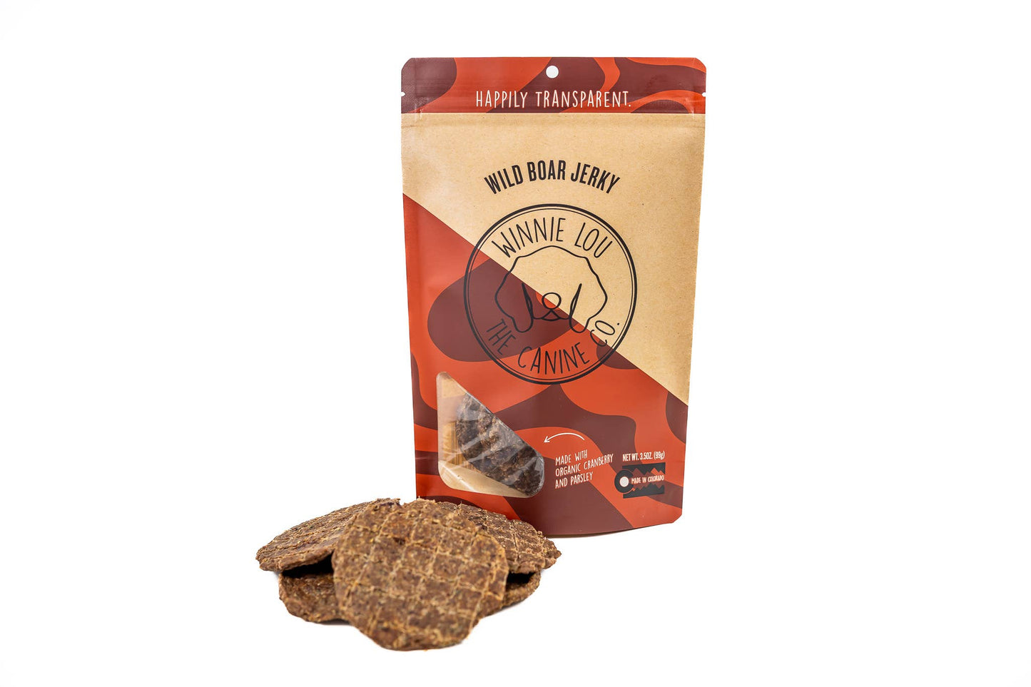 Winnie Lou: The Canine Co - Wild Boar Jerky Dog Treats