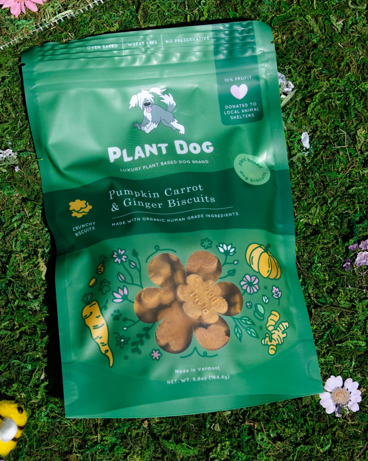 Plant Dog - Pumpkin and Carrot Ginger Anti-Inflammatory Dog Biscuits