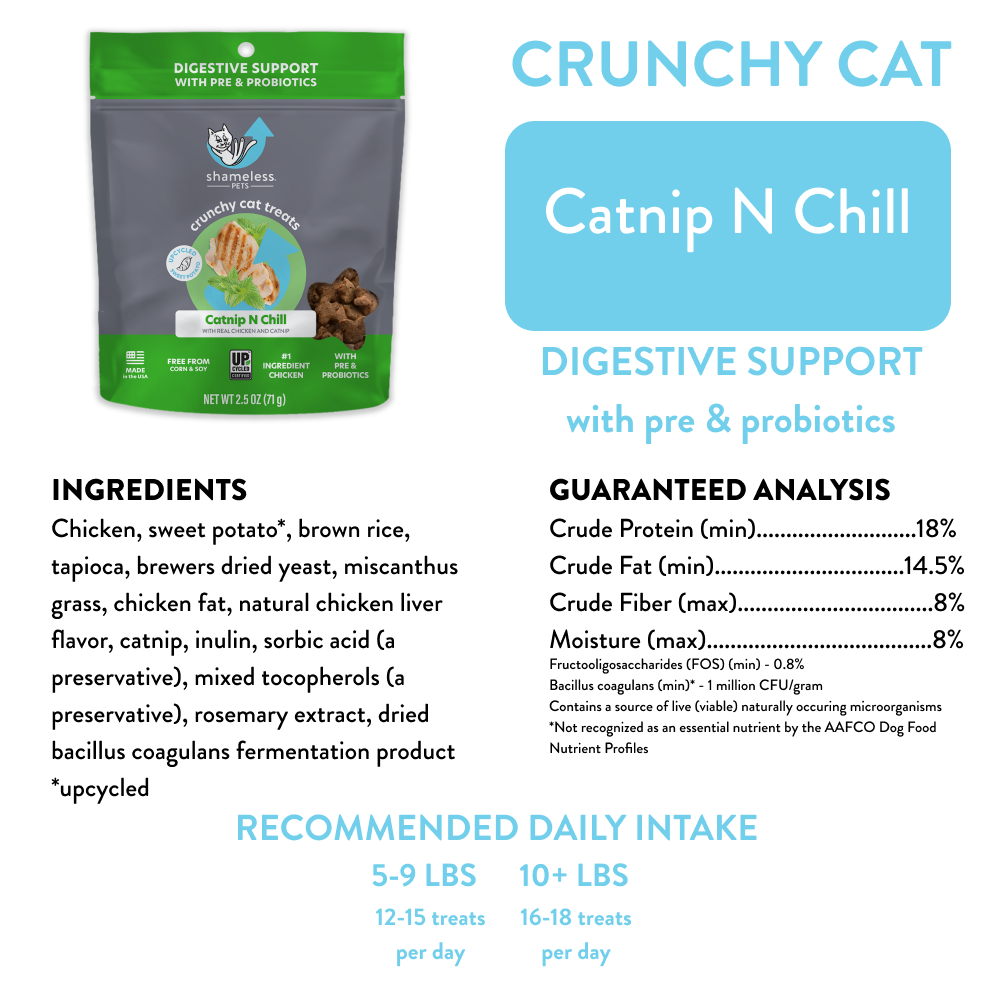 Shameless Pets - Catnip N Chill Crunchy Cat Treats