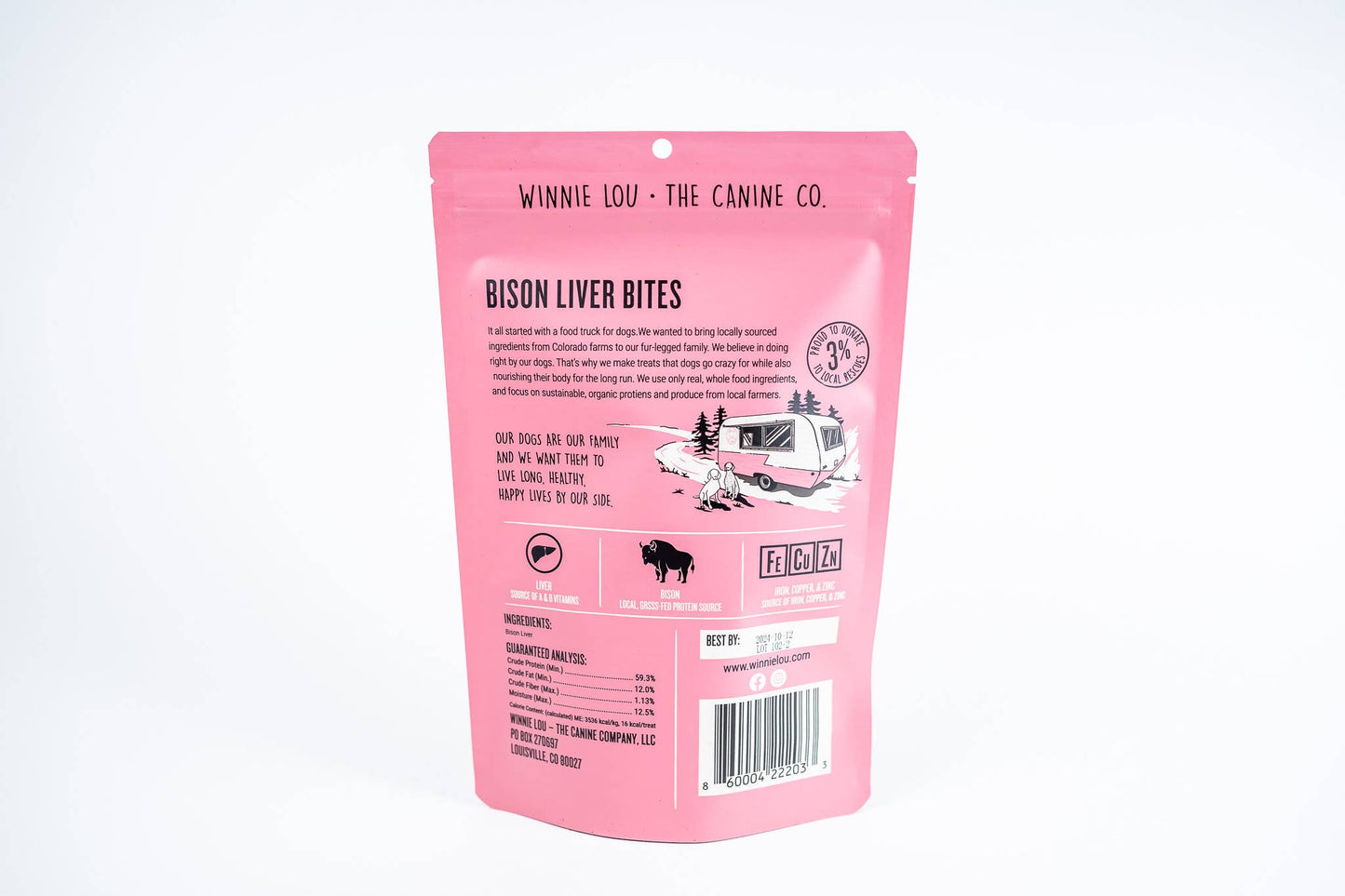 Winne Lou: The Canine Co - Bison Liver Bites for Dogs