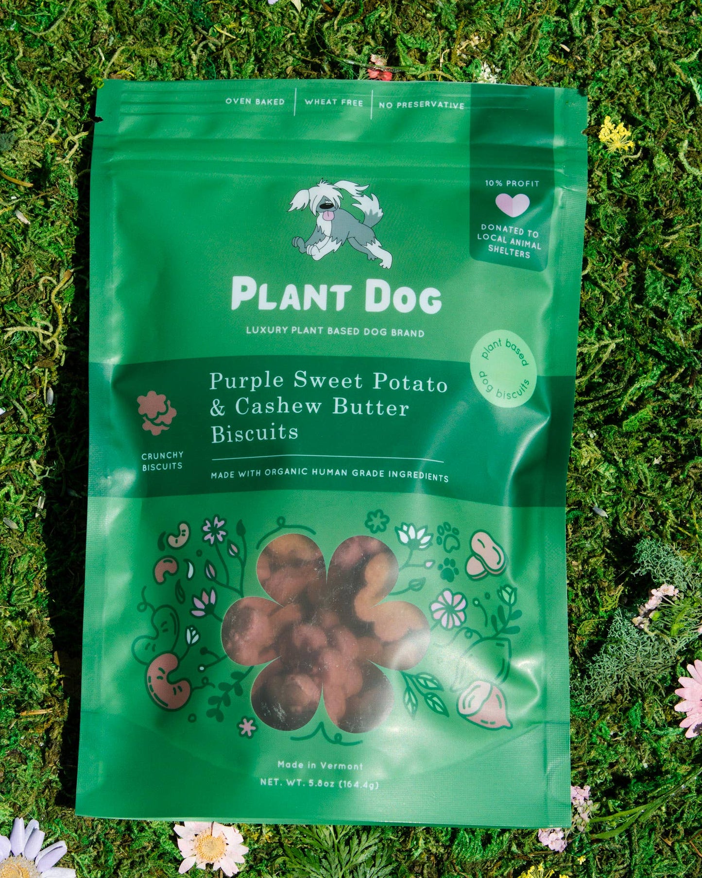 Plant Dog - Purple Sweet Potato & Cashew Butter Biscuits for Dogs