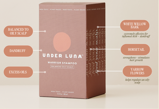 Under Luna - Warrior Shampoo 8oz - Balanced to Oily Scalp