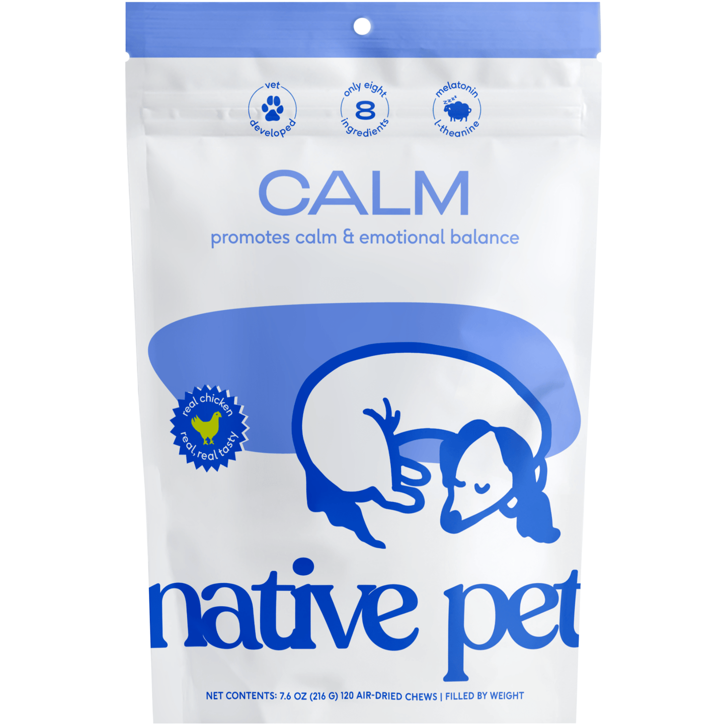 Native Pet: Calm Chicken Chews 30 Count