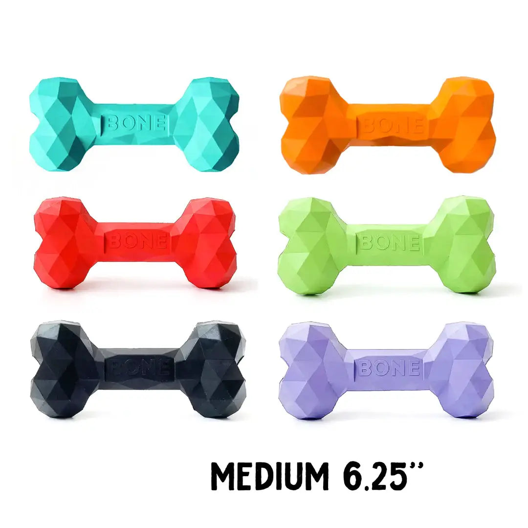 Busy Body Bone: Durable Rubber Dog Toy for Engaging Playtime