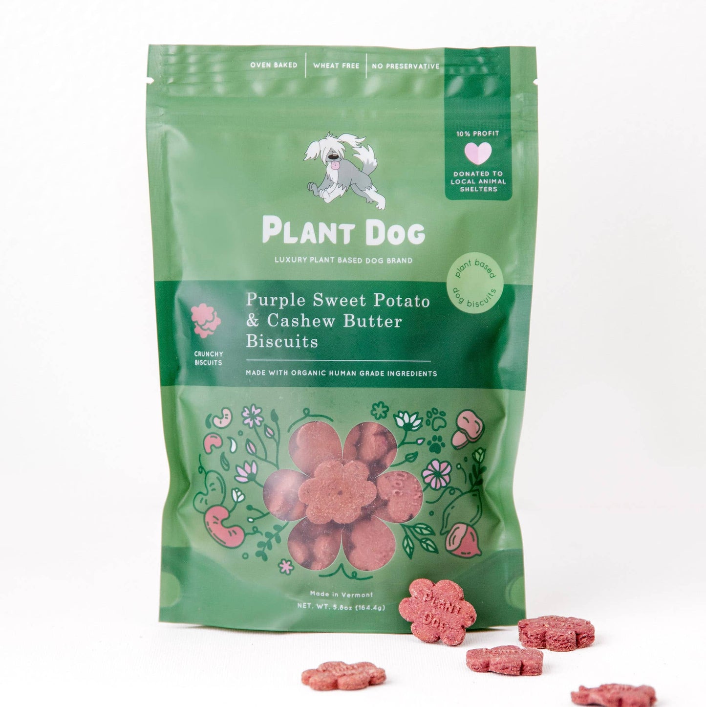 Plant Dog - Purple Sweet Potato & Cashew Butter Biscuits for Dogs